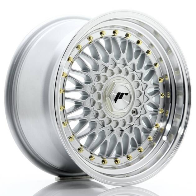 JR Wheels JR9 16x8 ET25 BLANK Silver w/ Machined Lip