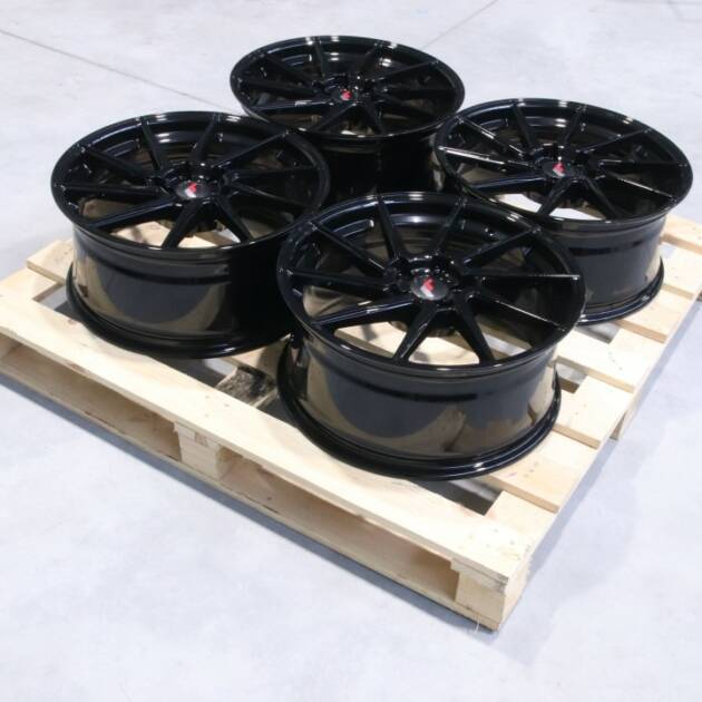 Set of JR36 19x8,5 ET40 + 19x8,5 ET25 5x112 Gloss Black