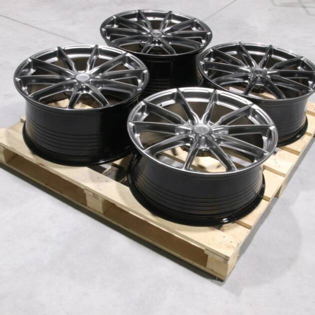 Set of JR37 21x9 ET41 + 21x10 ET40 5x108 Hyper Black