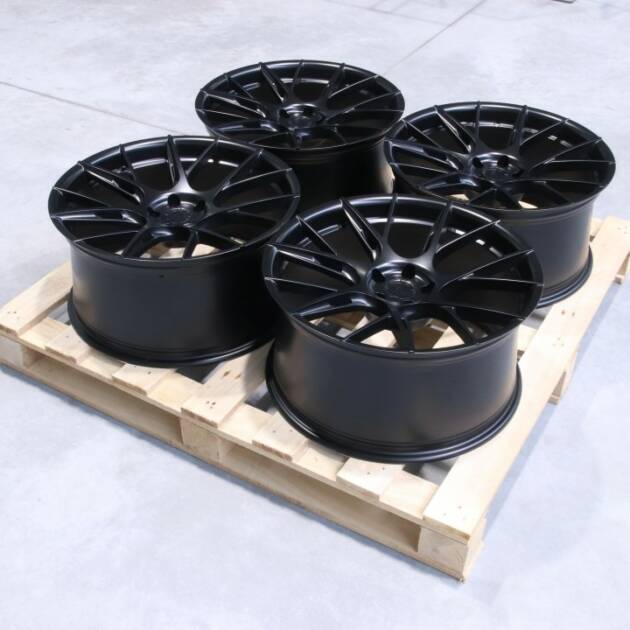 Set of JR42 20x10 ET35 + 20x10 ET23 5x108 Matt Black