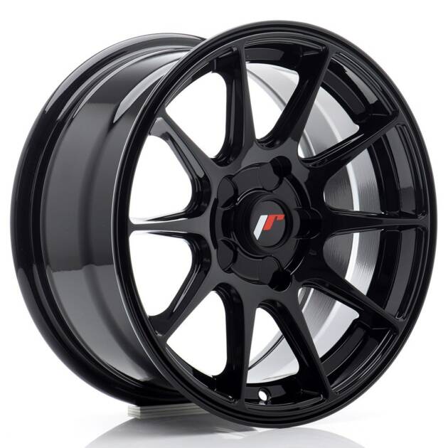 JR Wheels JR11 15x7 ET20-30 BLANK Gloss Black