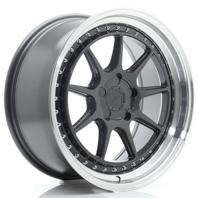 JR Wheels JR47 18x8,5 ET15-35 5H BLANK Hyper Gray w/ Machined Lip