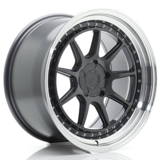 JR Wheels JR47 18x9,5 ET15-35 5H BLANK Hyper Gray w/ Machined Lip