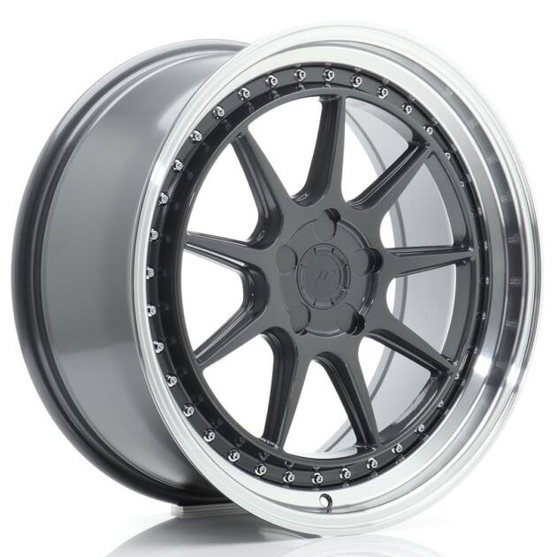 JR Wheels JR47 19x8,5 ET15-35 5H BLANK Hyper Gray w/ Machined Lip