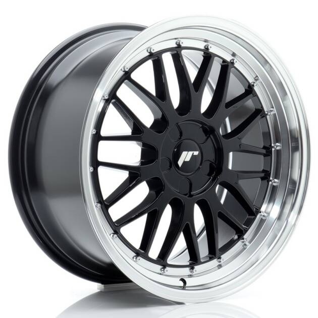 JR Wheels JR23 19x9,5 ET20-45 5H BLANK Gloss Black w/ Machined Lip