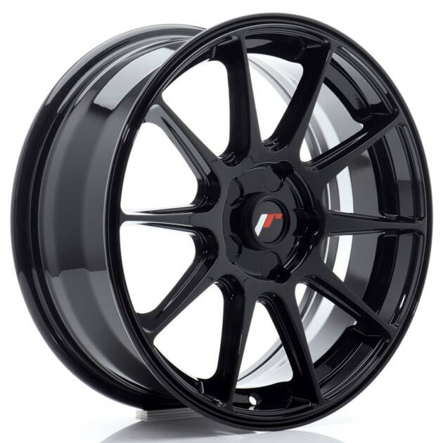 JR Wheels JR11 17x7 ET20-38 BLANK Gloss Black