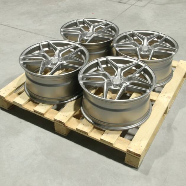 Set of CVR2 19x9 ET30 5x112 Brushed Titanium