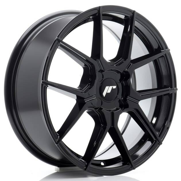 JR Wheels JR30 17x7 ET20-40 BLANK Gloss Black