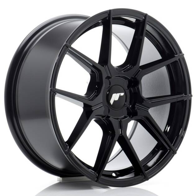 JR Wheels JR30 17x8 ET20-40 BLANK Gloss Black