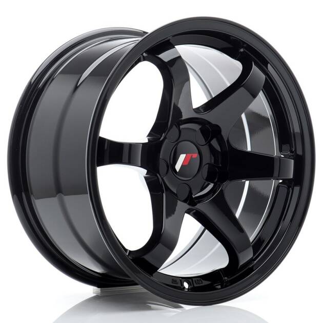 JR Wheels JR3 17x9 ET20-35 BLANK Gloss Black