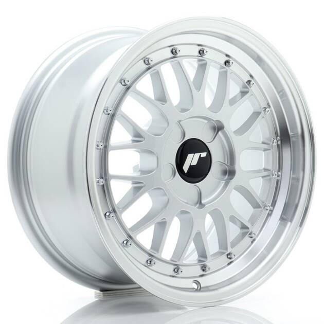 JR Wheels JR23 16x8 ET20-45 5H BLANK Hyper Silver w/ Machined Lip