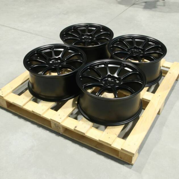 Set of SL04 18x8 ET35 5x100 Matt Black