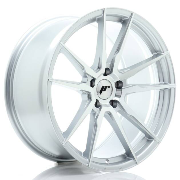 JR Wheels JR21 20x10 ET40 5x120 Silver Machined Face