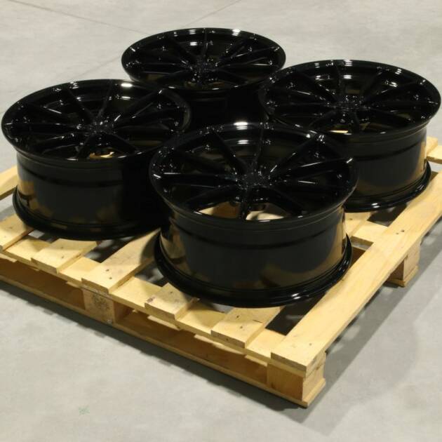 Set of JR37 19x8,5 ET35 5x112 Gloss Black