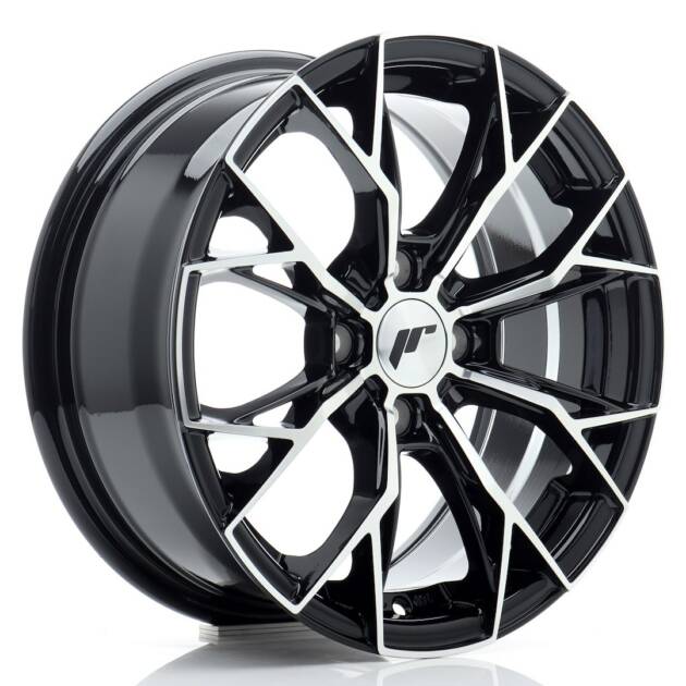 JR Wheels JR49 15x6,5 ET35 4x100 Gloss Black Machined Face