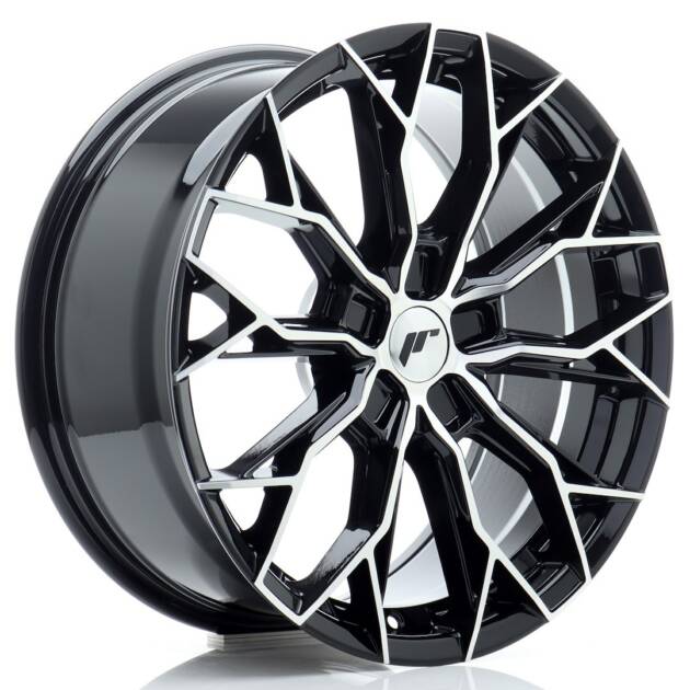 JR Wheels JR49 18x8 ET20-42 5H BLANK Gloss Black Machined Face