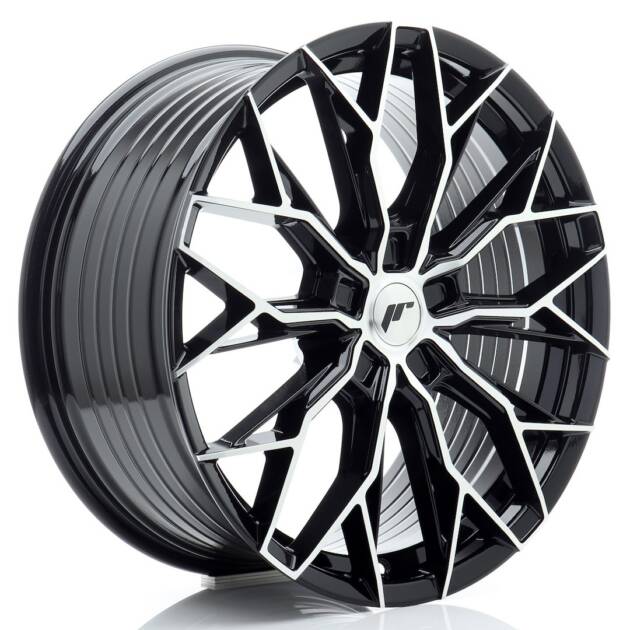 JR Wheels JR49 20x9 ET20-51 5H BLANK Gloss Black Machined Face