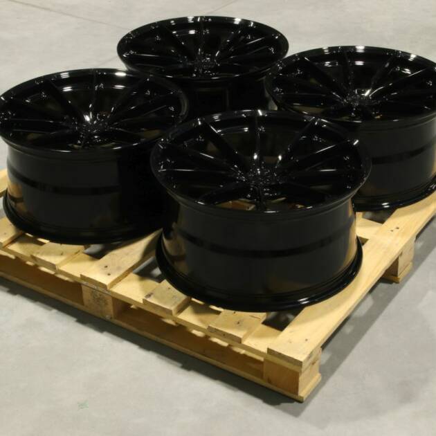 Set of JR37 20x10 ET45 5x120 Gloss Black