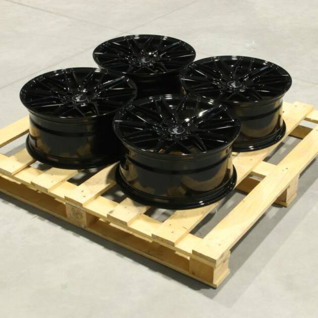 Set of JR28 17x8 ET32 4x108 Gloss Black