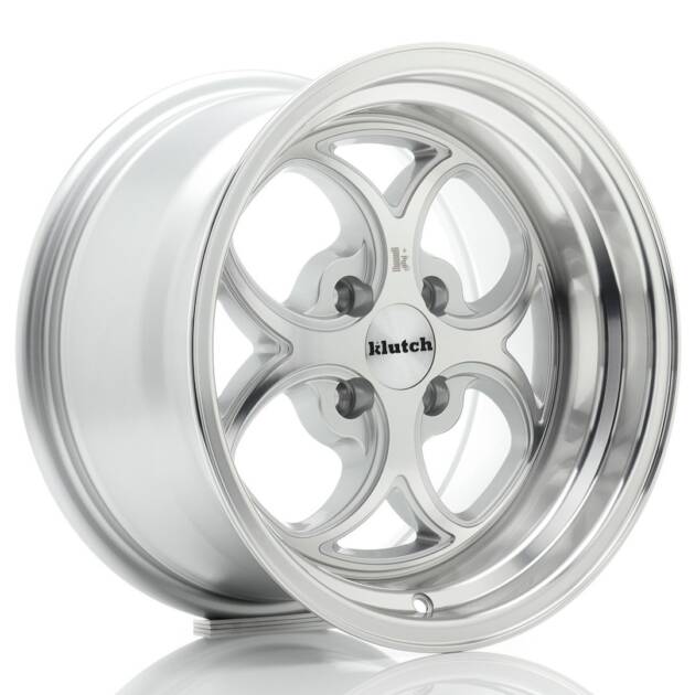 Klutch SL2 16x8 ET10 4x100 Silver Machined Face