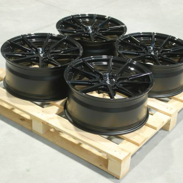 Set of JR21 19x8,5 ET25 5x100 Gloss Black