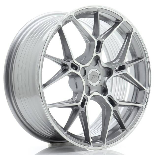 JR Wheels JR51 18x8 ET20-45 5H BLANK Titanium Machined Face