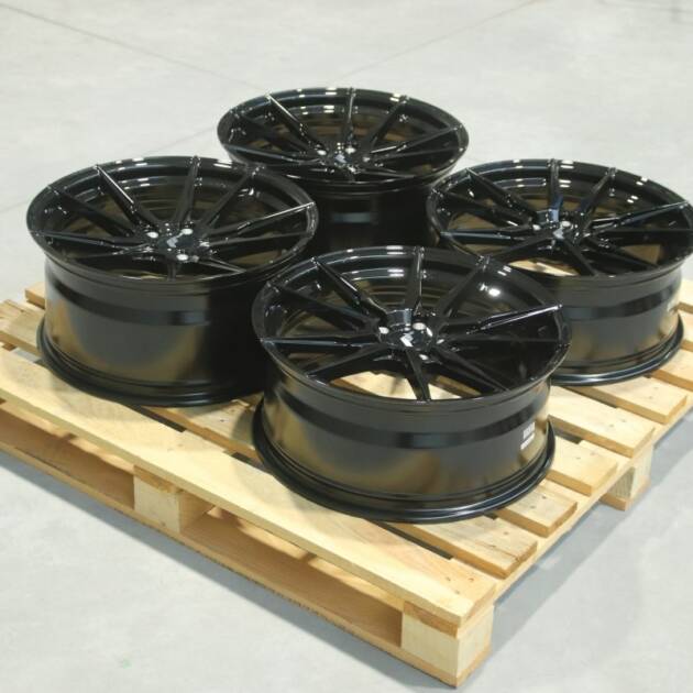 Set of JR21 19x8 ET35 + 19x9 ET35 5x112 Gloss Black
