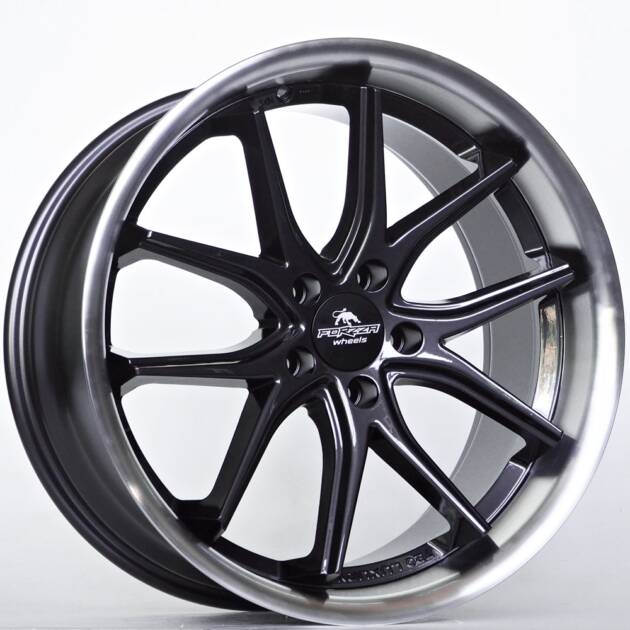 Ratlankis Forzza Storm 9X20 5X112 ET25 66,45 Black Magic Lip Polished