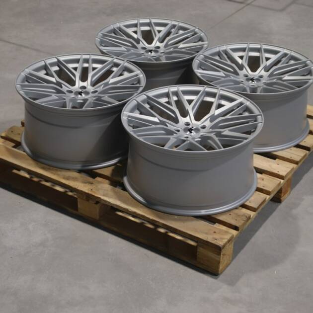 Set of JR28 20x10 ET30 5x112 Matt Silver