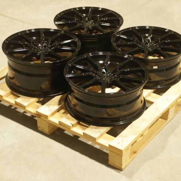 Set of CVR4 19x8 ET26 + 19x9 ET41 5x112 Platinum Black